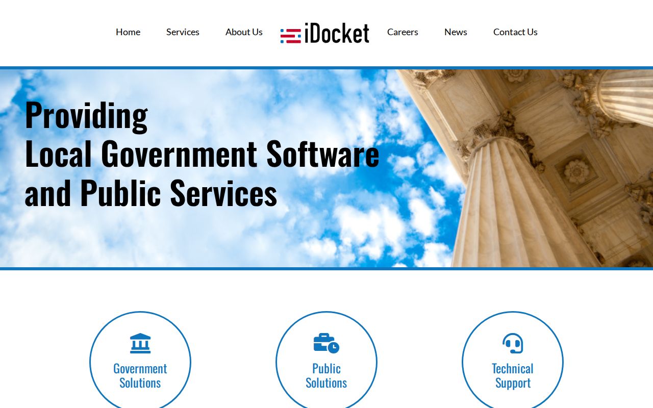 Tyler County docket search endpoint linked by iDocket