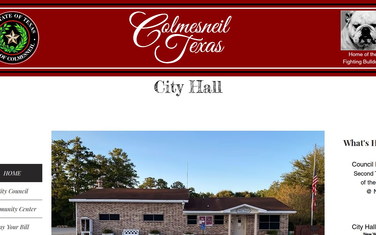 Colmesneil court records City Hall routing contact